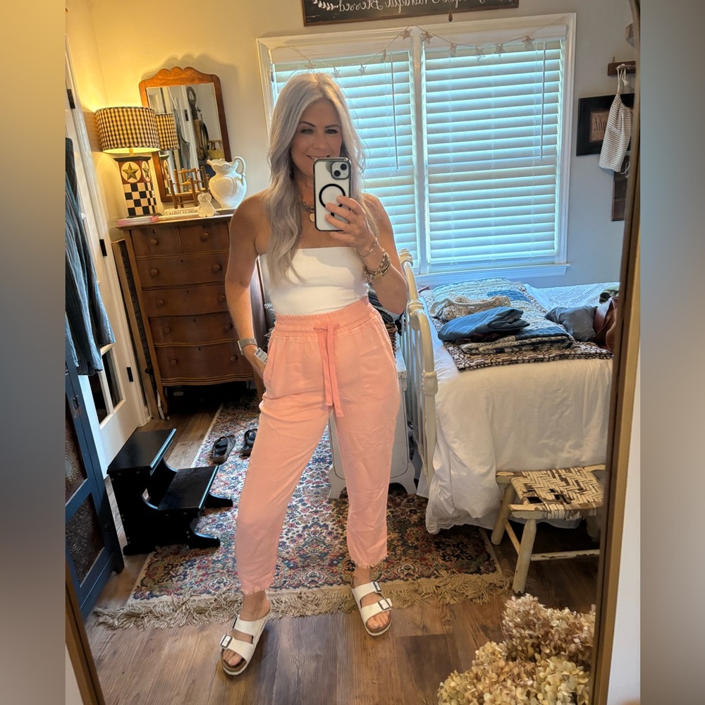 COPY - ZARA Peach Salmon Color Pants | XS